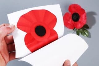 Full colour poppy vinyl winidow sticker