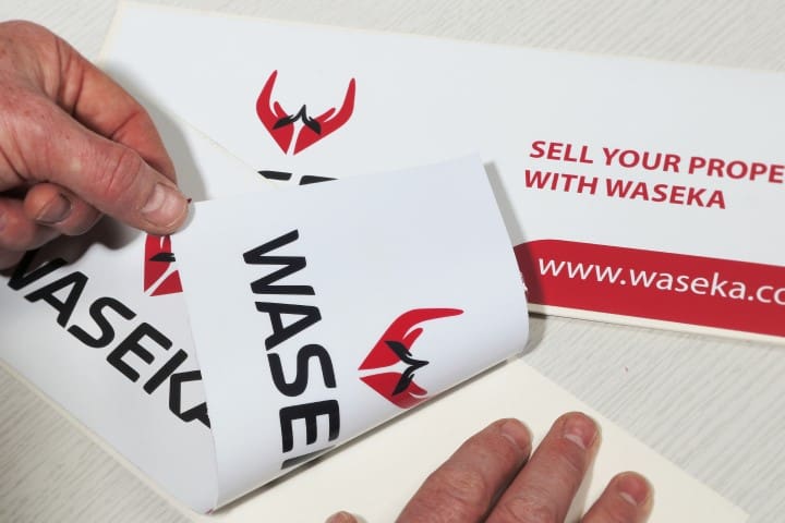 custom printed double sided window decal