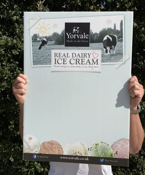 YorVale Ice Cream Printed Correx® Board
