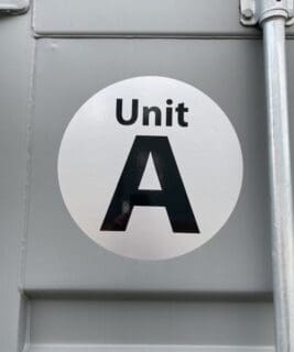 Self storage stickers