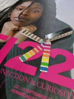 custom printed poster with colour swatches