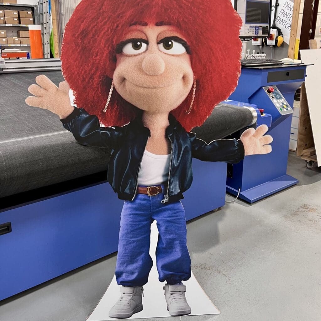 Custom printed standee cut outs